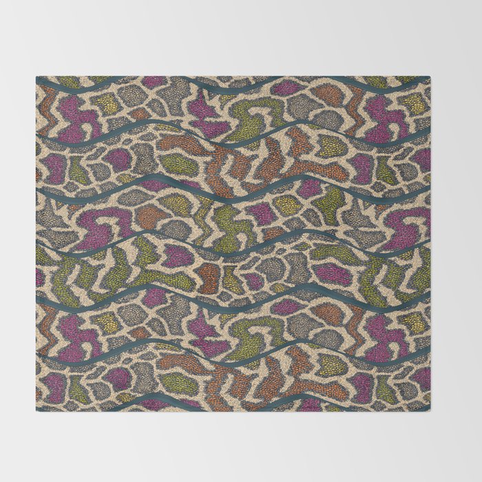 boa wave Throw Blanket Gallery Image 2