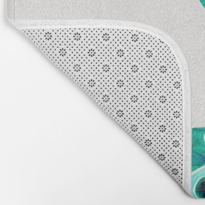 Vintage Rotary Phone - Turquoise Palette Bath Mat Gallery Image 2