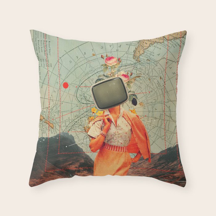 Antarctic Broadcast Throw Pillow Gallery Image 6