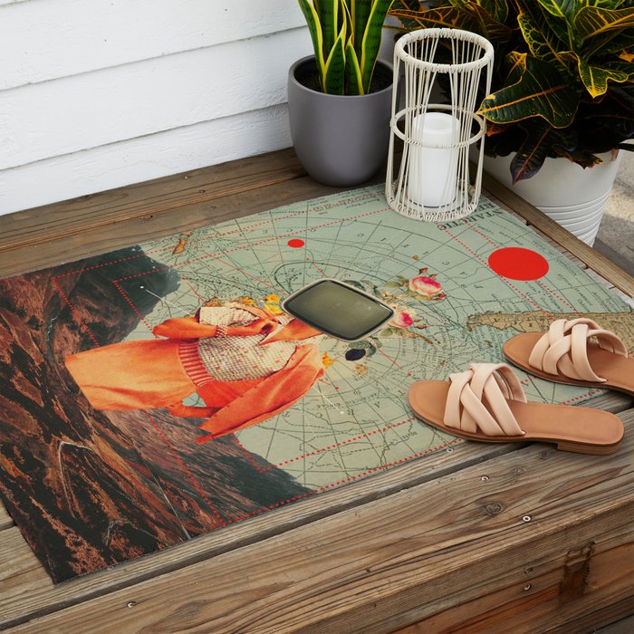 Antarctic Broadcast Outdoor Rug Gallery Image 2