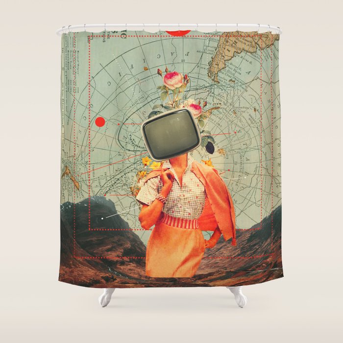 Antarctic Broadcast Shower Curtain Gallery Image 1