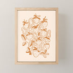 Retro strawberries Mini Art Print Gallery Image 1