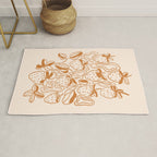 Retro strawberries Rug Gallery Image 1