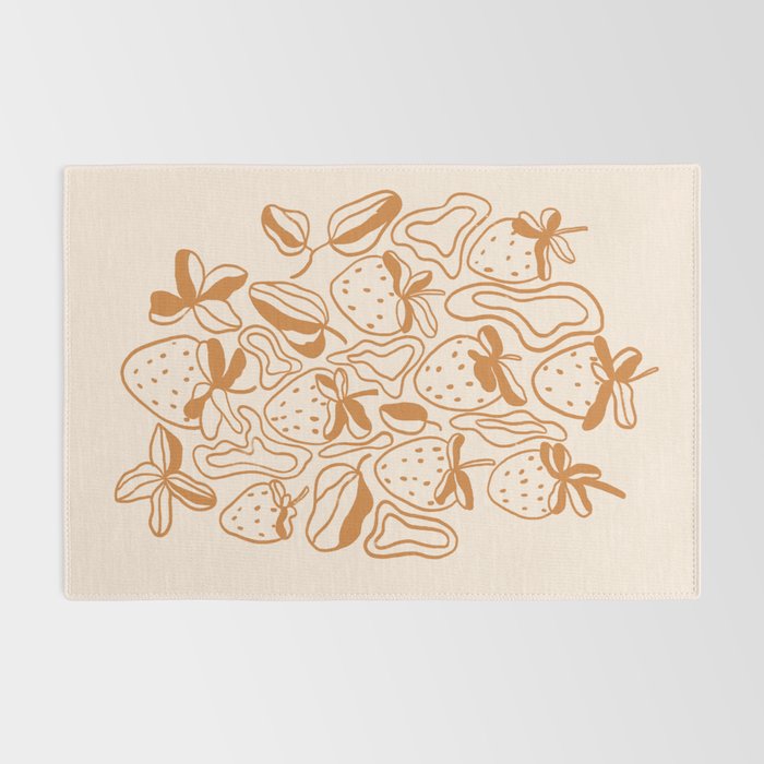 Retro strawberries Rug Gallery Image 2