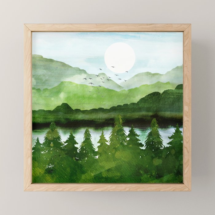 Forest Morning Mini Art Print Gallery Image 1