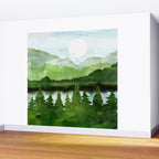 Forest Morning Wall Mural Gallery Image 2