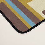 Eclectic Geometric Mid Century Modern Lexington Ave Colorful Pattern with Dark Brown Desk Mat Gallery Image 4