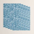 Paisley Indigo Nature Swirls Wrapping Paper Gallery Image 3