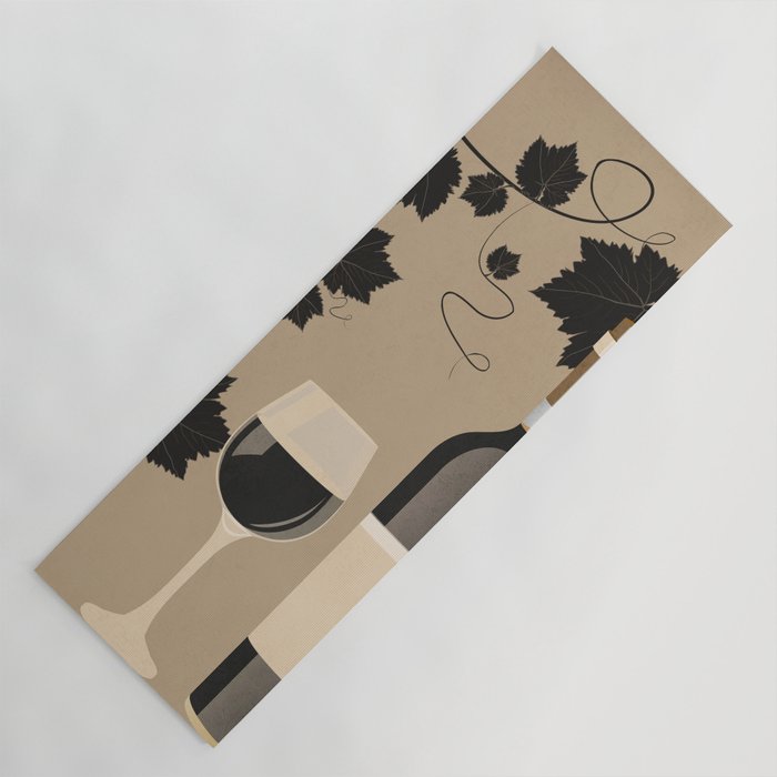 Black Wine 2 Yoga Mat Gallery Image 1