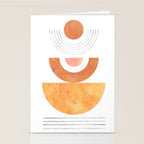 Mid century modern geometric shapes Stationery Card Gallery Image 2