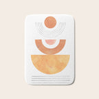Mid century modern geometric shapes Bath Mat Gallery Image 1