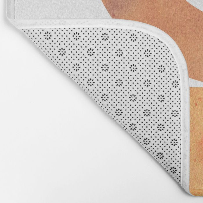 Mid century modern geometric shapes Bath Mat Gallery Image 2