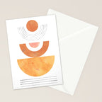 Mid century modern geometric shapes Stationery Card Gallery Image 2