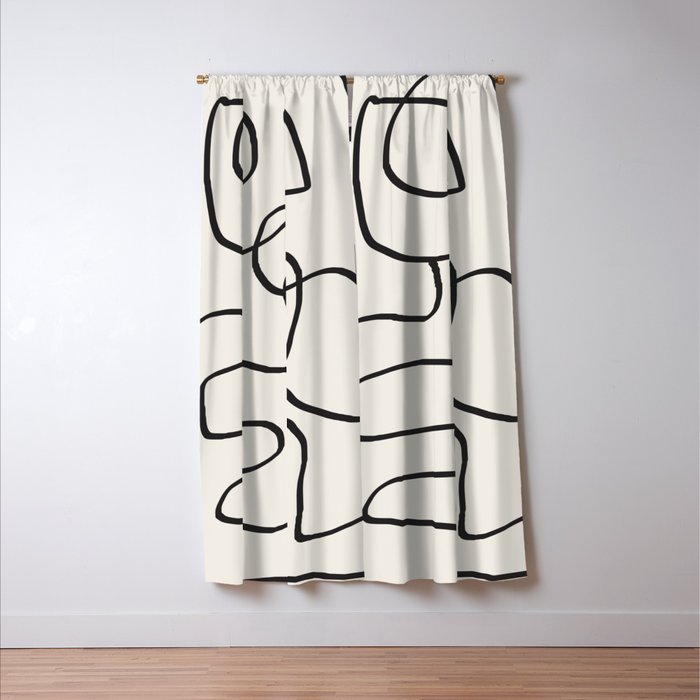 Abstract line art 15 Window Curtain Gallery Image 3
