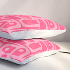Very Pink Geometric Piquet Multi Pattern Pillow Sham Gallery Image 3