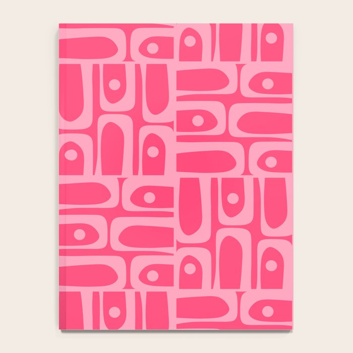 Very Pink Geometric Piquet Multi Pattern Notebook Gallery Image 4