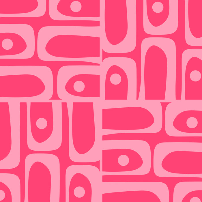 Very Pink Geometric Piquet Multi Pattern Coffee Mug Gallery Image 2