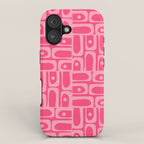 Very Pink Geometric Piquet Multi Pattern iPhone Case Gallery Image 1