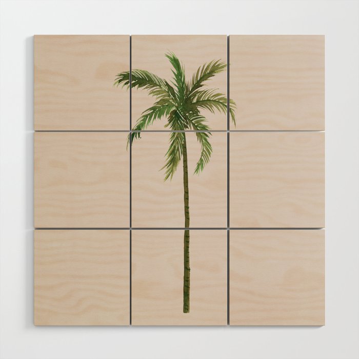 Palm Tree Wood Wall Art Gallery Image 1