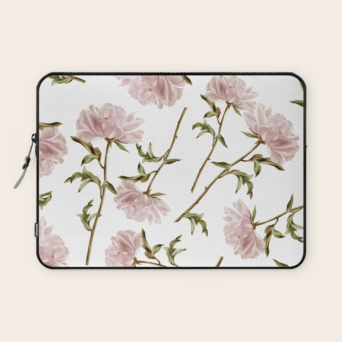 seamless pattern with graphic lush flowers Laptop Sleeve Gallery Image 1