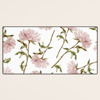 seamless pattern with graphic lush flowers Desk Mat Gallery Image 3