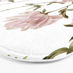 seamless pattern with graphic lush flowers Bath Mat Gallery Image 3