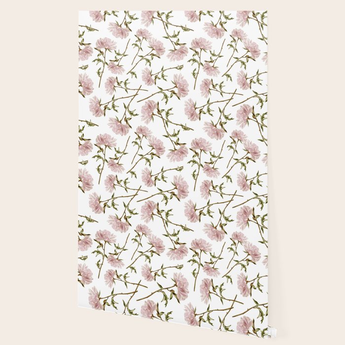 seamless pattern with graphic lush flowers Wallpaper Gallery Image 2