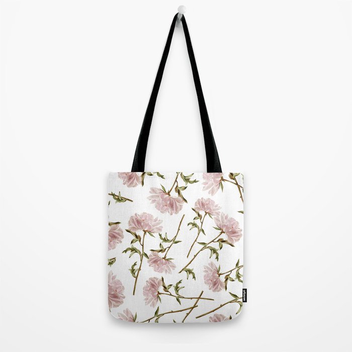 seamless pattern with graphic lush flowers Tote Bag Gallery Image 2