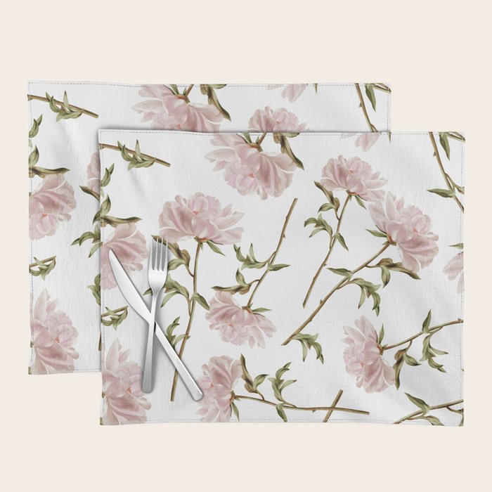 seamless pattern with graphic lush flowers Placemat Gallery Image 1