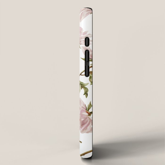 seamless pattern with graphic lush flowers iPhone Case Gallery Image 2