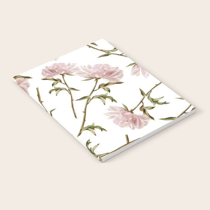 seamless pattern with graphic lush flowers Notebook Gallery Image 2