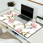 seamless pattern with graphic lush flowers Desk Mat Gallery Image 2