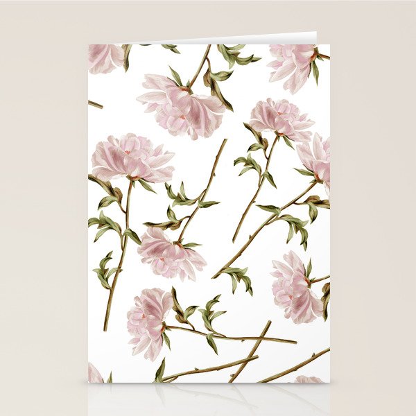 seamless pattern with graphic lush flowers Stationery Card Gallery Image 2