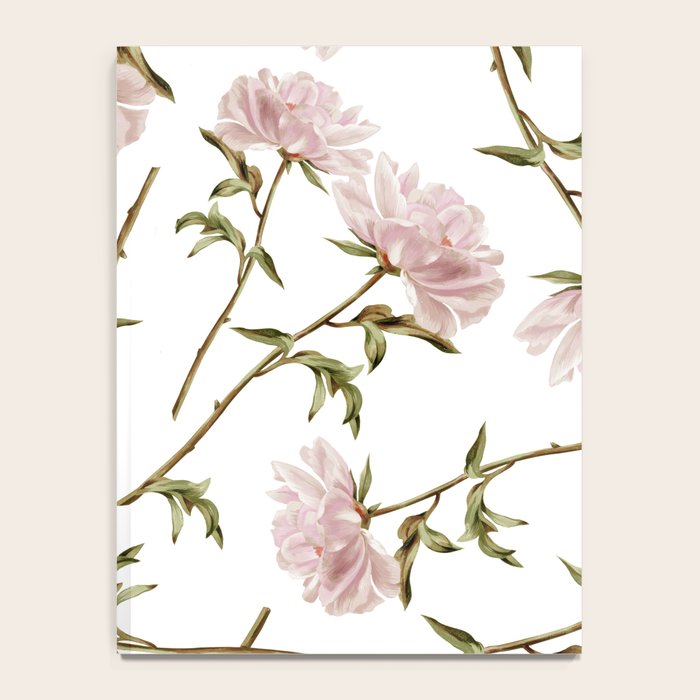 seamless pattern with graphic lush flowers Notebook Gallery Image 4