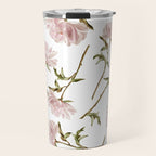 seamless pattern with graphic lush flowers Travel Mug Gallery Image 1