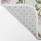 seamless pattern with graphic lush flowers Bath Mat Gallery Image 2