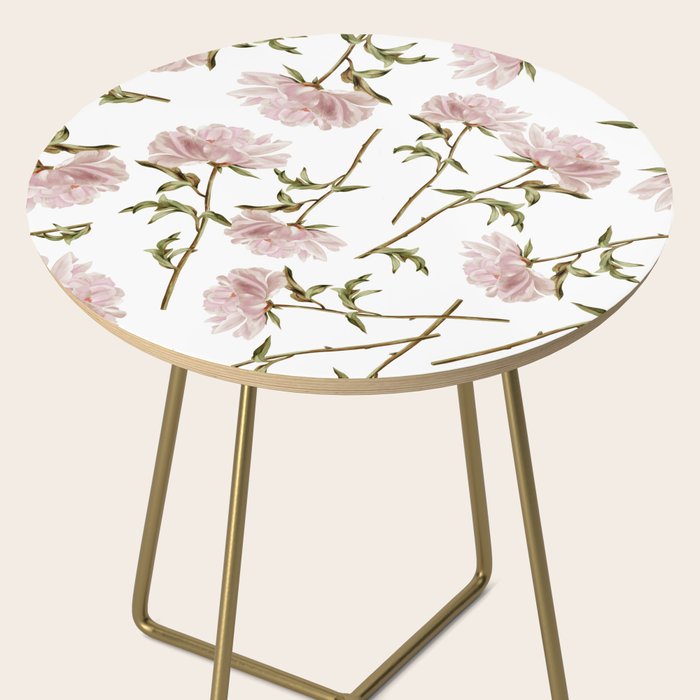 seamless pattern with graphic lush flowers Side Table Gallery Image 2