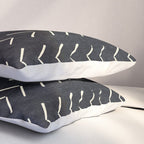 Boho Big Arrows in Black and White Pillow Sham Gallery Image 3