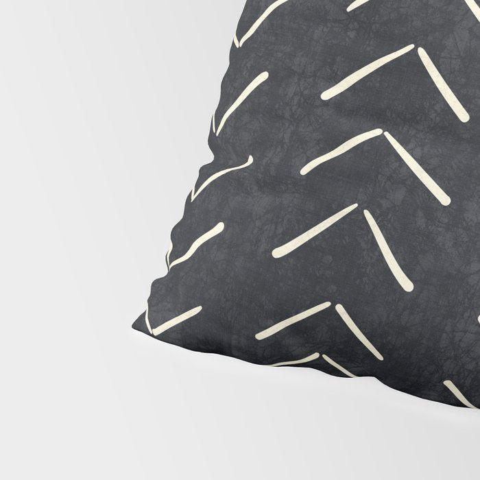Boho Big Arrows in Black and White Pillow Sham Gallery Image 4
