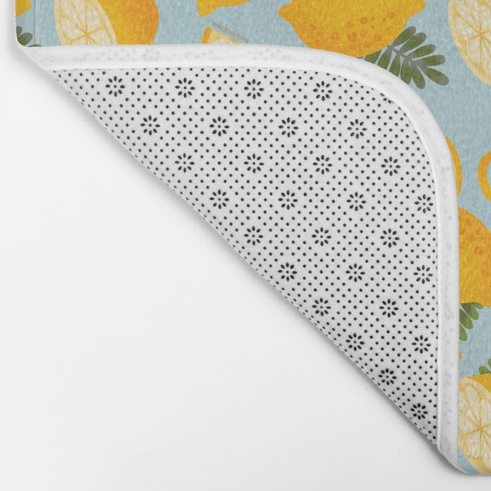 Lemon Pattern - Amalfi Coast Cocktails Bath Mat Gallery Image 2