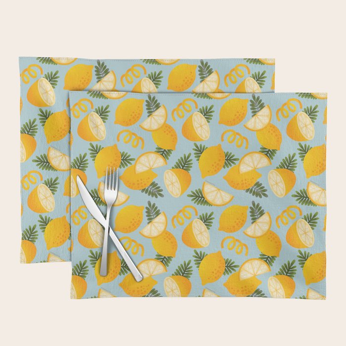 Lemon Pattern - Amalfi Coast Cocktails Placemat Gallery Image 1