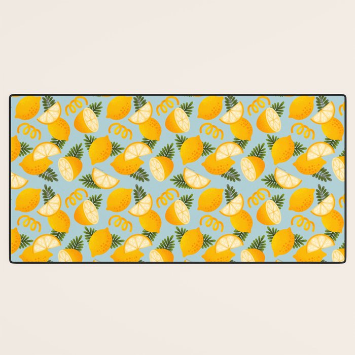 Lemon Pattern - Amalfi Coast Cocktails Desk Mat Gallery Image 3