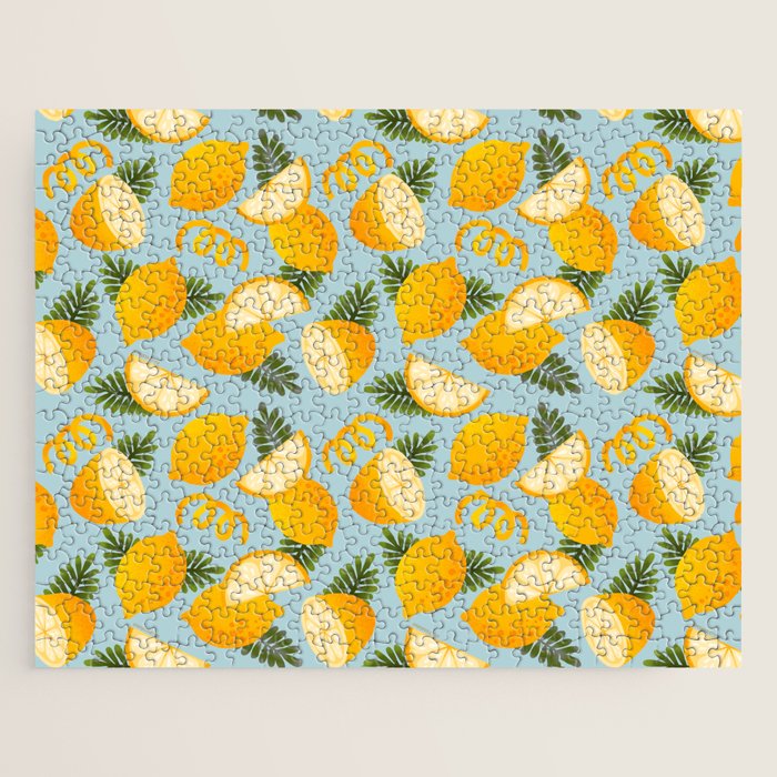 Lemon Pattern - Amalfi Coast Cocktails Jigsaw Puzzle Gallery Image 1