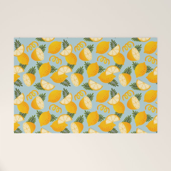 Lemon Pattern - Amalfi Coast Cocktails Welcome Mat Gallery Image 1