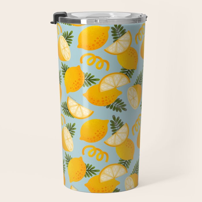 Lemon Pattern - Amalfi Coast Cocktails Travel Mug Gallery Image 3