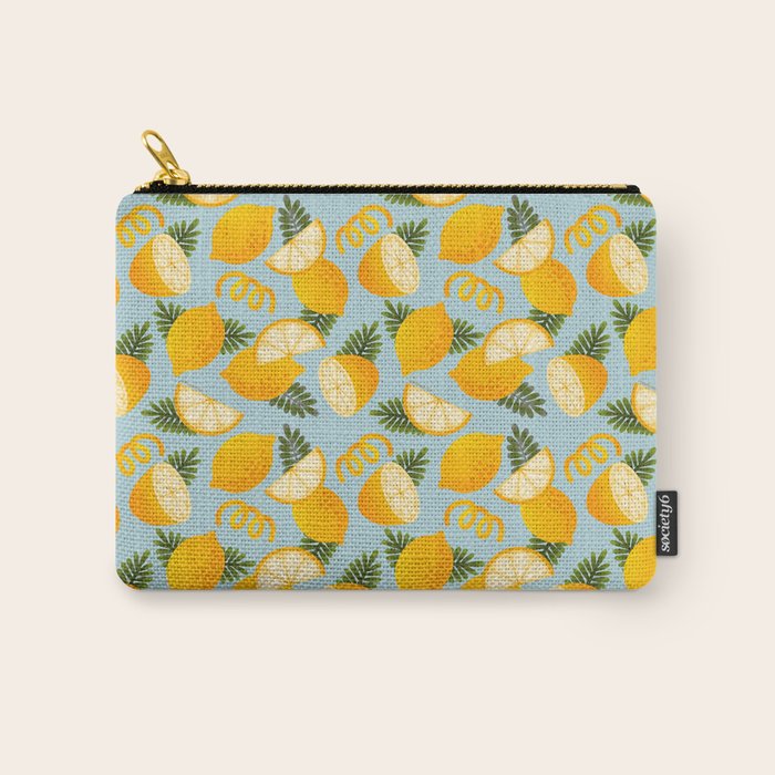 Lemon Pattern - Amalfi Coast Cocktails Carry All Pouch Gallery Image 1