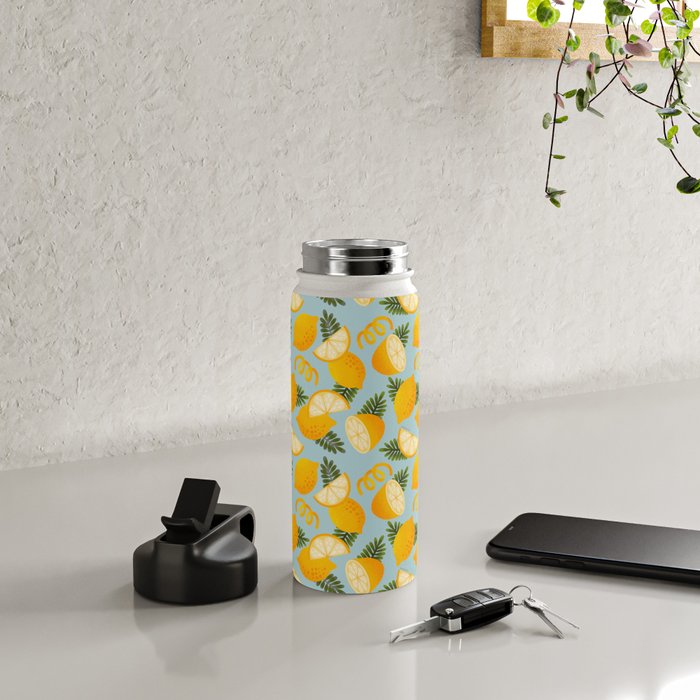 Lemon Pattern - Amalfi Coast Cocktails Water Bottle Gallery Image 4