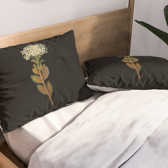 Ledum Latifolium by Mary Delany Paper Collage Floral Flower Botanical Paper Mosaic Vintage Scientific Plant Anatomy  Pillow Sham Gallery Image 2
