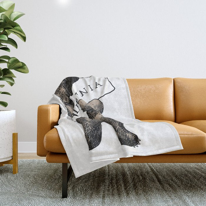 i love you california Throw Blanket Gallery Image 1