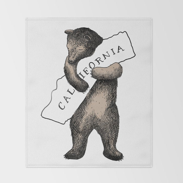 i love you california Throw Blanket Gallery Image 2